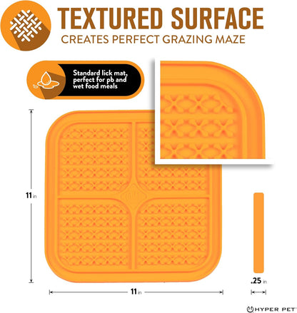 Hyper Pet IQ Treat Lick Mat for Dogs & Cats | Dog & Cat Slow Feeder & Enrichment Toy | Made in USA