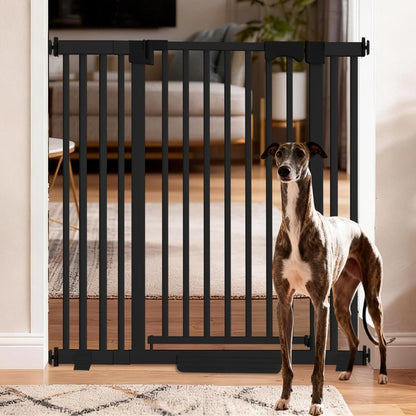 41" Extra Tall Dog Gate Indoor,30-62.5" Wide Heavy Duty Pet Gate for Doorways,Baby Gate with Walk Through and Auto Close, Pressure Mounted, Suitable for Stairs,Kitchen,White
