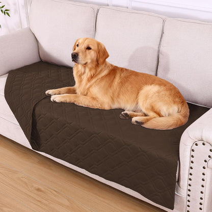 hyha Waterproof Dog Bed Blanket, Soft Pet Blankets, Waterproof Couch Cover for Dogs, Reversible Sofa Covers Washable for Furniture (30x70 Inch, Grey/Dark Grey)