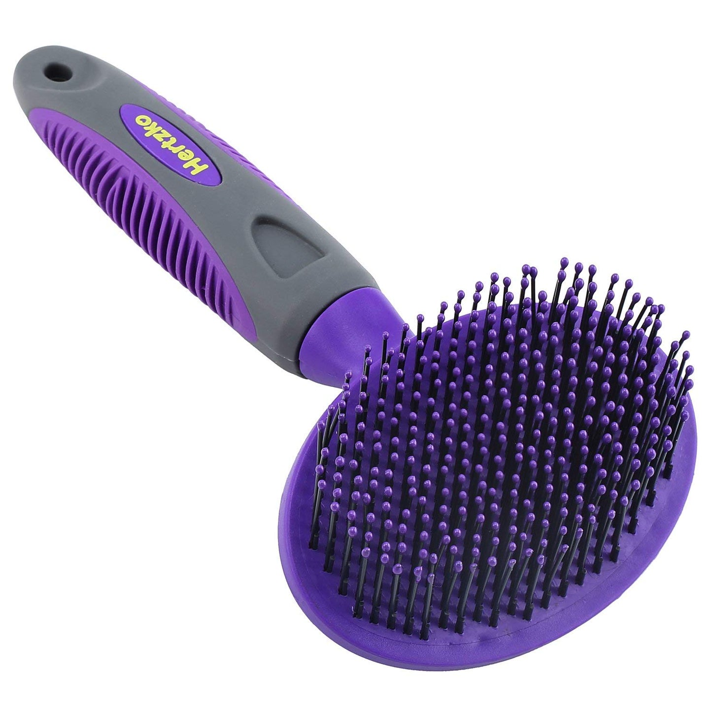 Hertzko Double Sided Flexible Slicker Brush Removes Loose Hair, Tangles, and Knots, Flexible Head Contours on Your Pet’s Skin - Suitable for Dogs and Cats (Double Sided Brush)
