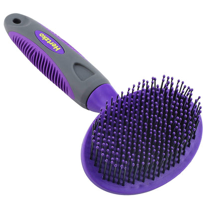Hertzko Double Sided Flexible Slicker Brush Removes Loose Hair, Tangles, and Knots, Flexible Head Contours on Your Pet’s Skin - Suitable for Dogs and Cats (Double Sided Brush)