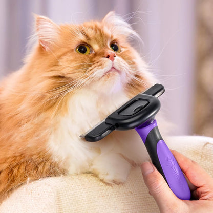 MIU COLOR Pet Grooming Brush, Deshedding Tool for Dogs & Cats, Effectively Reduces Shedding by up to 95% for Short Medium and Long Pet Hair