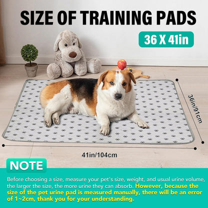 FURWEY 2 Pack Extra Large 72"X72" Washable Pee Pads for Dogs Super Absorbent Dog Training Pads Non-Slip Waterproof Pet Training Pads Mats Whelping Pads for Dogs Cats Puppy