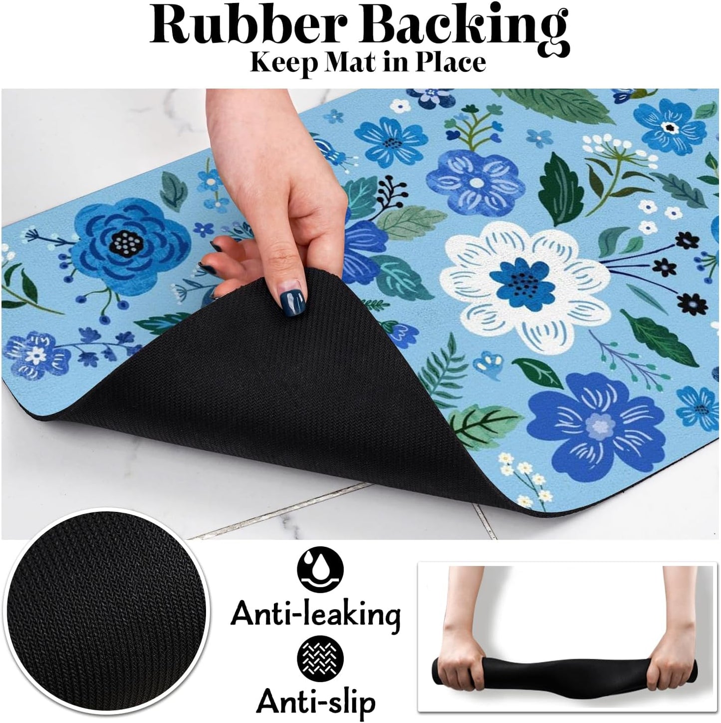 Dog Food Mats for Floors, Absorbent Dog Bowl Mat for Food and Water Dispenser, Quick Dry Cat Food Mat Pet Supplies