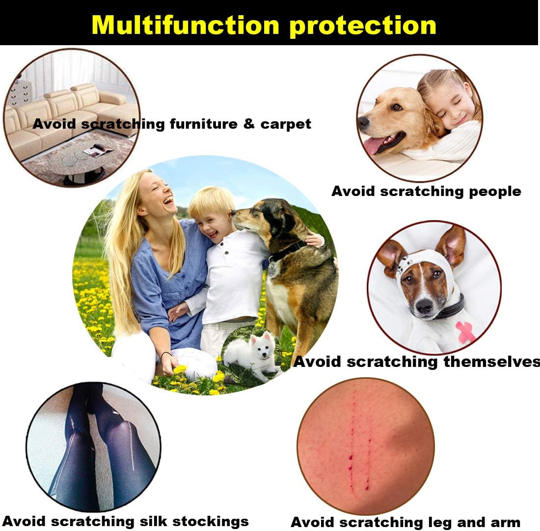 100pcs Dog Nail Caps, VICTHY Dog Claw Caps/Nail Cover with Glue and Applicators (XL)