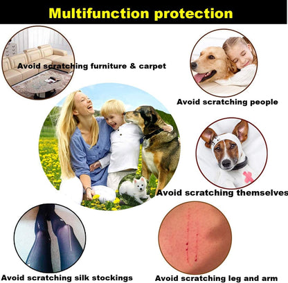 100pcs Dog Nail Caps, VICTHY Dog Claw Caps/Nail Cover with Glue and Applicators (XL)