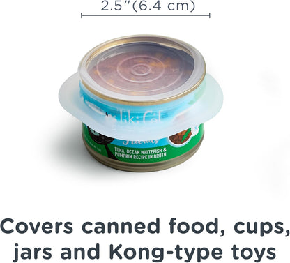 Stasher Pet Reusable Puppy Essentials Dog Food Can Lids, Cat Food Lids for Cans, Airtight Seal, Dog Travel Accessories, Food Grade Silicone Stretch Lids, Freezer & Dishwasher Safe, 3-Pack