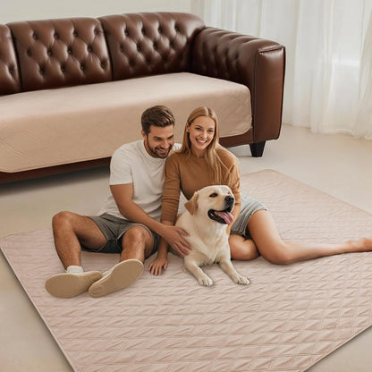 Luciphia 100% Waterproof Couch Cover Blanket for Dogs Anti-Slip Pet Couch Protector Sofa Mat Puppy Cat with Non-Slip Bottom, Grey, 30x70 Inch