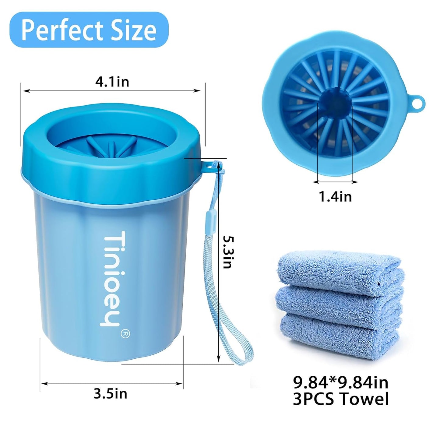 Dog Paw Cleaner for Small Dogs, Dog Paw Washer, Muddy Paw Cleaner, Pet Foot Cleaner, Dog Paw Protector Kit