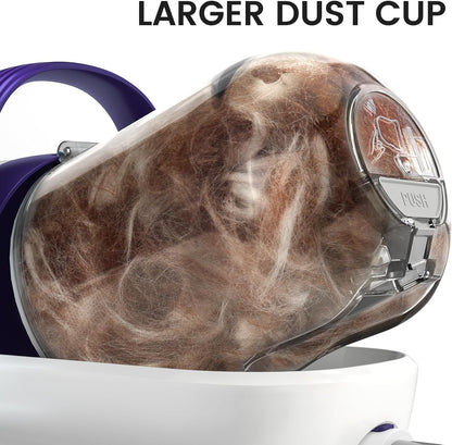 oneisall Dog Grooming Vacuum, Pet Grooming Vacuum with Clipper Nail Grinder, 1.5L Dust Cup Dog deshedding Brush with 7 Tools for Shedding Pet Hair, Home Cleaning(Blue)