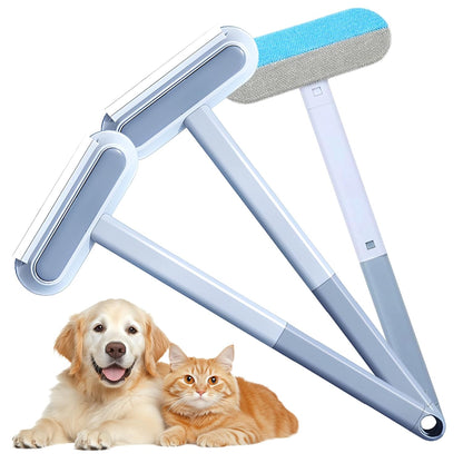 JUDUNA 2025 New Pet Hair Remover, 4 in 1 Pet Hair Removal Tool for Couch Carpet Furniture, Multifunctional Double Sided Dogs Cats Hair Removal Brush, Reusable Cleaning Brush for Window (1 Pc)