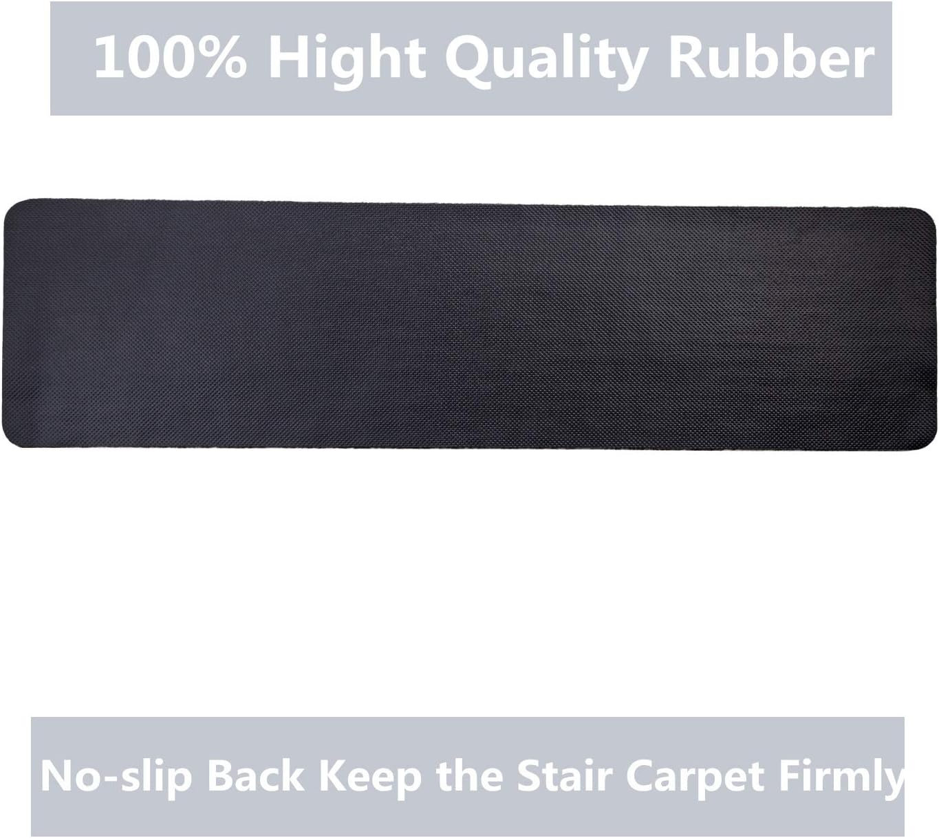 Indoor and Outdoor Carpet Stair Treads - 32" x 8" Non-Slip Stair Treads Carpet for Wooden Steps - Rubber Stair Tread Mats - Stair Rugs Anti Slip for Kids Elders and Dogs – Brown Set of 14