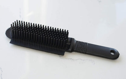 FURemover Duo Pet Hair Rubber Brush, Dual Sided to Easily Remove Fur and Lint from Clothing and Upholstery, Thick Bristles Groom Dogs and Cats, Easy to Clean, Colors May Vary