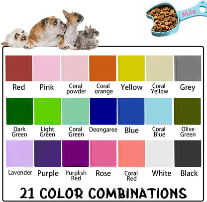 ubjva Personalized Dog Food Scoop Custom Dog Food Measuring Cup with Name Pet Accessories Gifts for Pet Lover