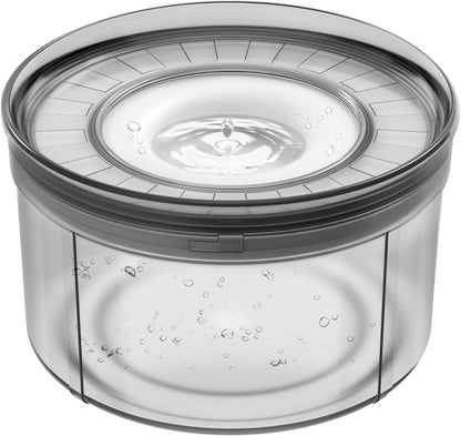 Techphardo 1Gallon No Spill Dog Water Bowl-3.8L Large Capacity, BPA-Free, Anti-Splash & Anti-Digging Design with Non-Slip Base for Messy Drinkers