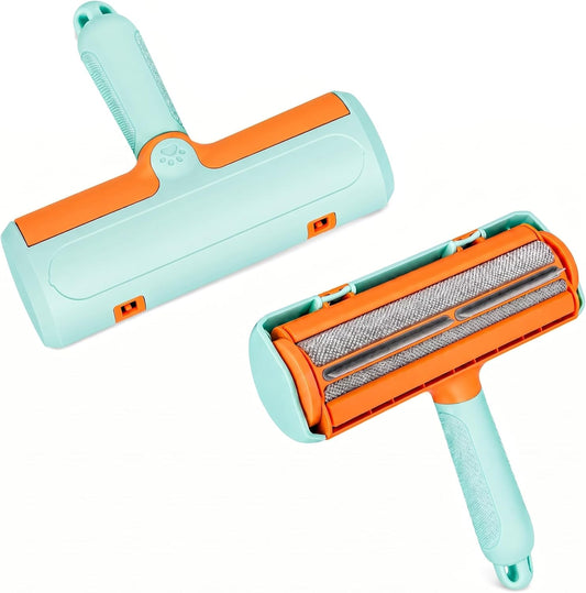 Pet Hair Remover for Couch & Furniture, Reusable Lint Roller for Dog & Cat Hair, Self Cleaning Fur Remover, Carpet & Car Hair Remover Tool