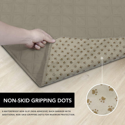 Easy-Going 100% Waterproof Dog Bed Cover, Non-Slip Pet Blanket for Furniture, Washable Couch Cover, Repleasement Sofa Cover (68x82 in,Gray)