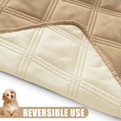 Smiry Waterproof Dog Bed Cover Blanket 30x70, Soft Reversible Pet Blanket, Washable Leakproof Cats Dogs Couch Cover for Sofa, Couch, Furniture, Grey/Dark Grey