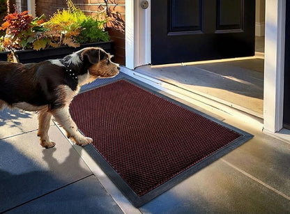 Muddy Mat® Meshy Mat™ Door Mat Heavy-Duty Quick-Dry Floor Mat, Sand & Dirt Trapper for Indoor & Outdoor, Ideal for Entrance, Mudrooms,Patios & Garages,Low-Profile,Non-Slip,Washable– Black 17"x30"x0.4"