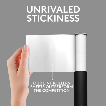 Flint Rose Gold Retractable Mini Lint Roller with 90 Extra Sticky Sheets, Small and Portable Lint Roller, Ideal Pet Hair Remover, Travel Lint Rollers for pet Hair Extra Sticky