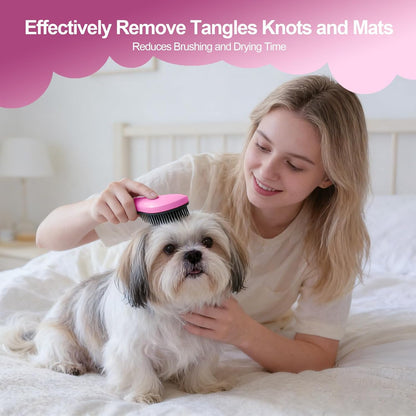 Small Dog Brush- Grooming Tool for Teddy, Yorkies, Maltese, Shih Tzu, Chihuahua - Puppy Hair Brush (Blue)