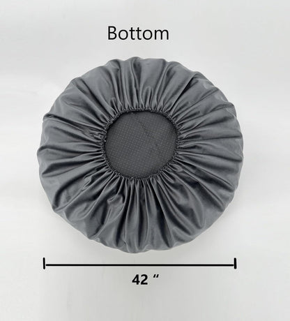 Waterproof Dog Bed Cover Replacement Round 42 Inch Grey