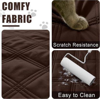 Smiry Waterproof Dog Bed Cover Blanket 30x70, Soft Reversible Pet Blanket, Washable Leakproof Cats Dogs Couch Cover for Sofa, Couch, Furniture, Grey/Dark Grey