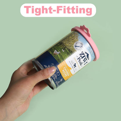 COMTIM Can Covers for Dog Food Cans, Silicone Pet Dog Food Can Covers Lids for 13 oz 12.5 oz 13.5 oz Cans...or Cat Food Cans 6 oz, Reusable Can Toppers Can Saver Covers for Canned Goods