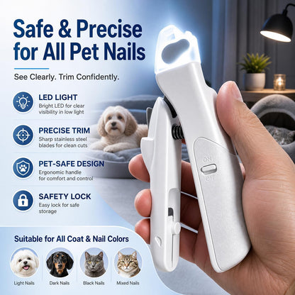 Dog Nail Clippers - All Steel Material, Built-in Spring,Heavy Duty Dog Nail Trimmer Full Metal Razor Sharp Professional for All Dogs Cats with Thick Toena,Dog Nail Trimmers