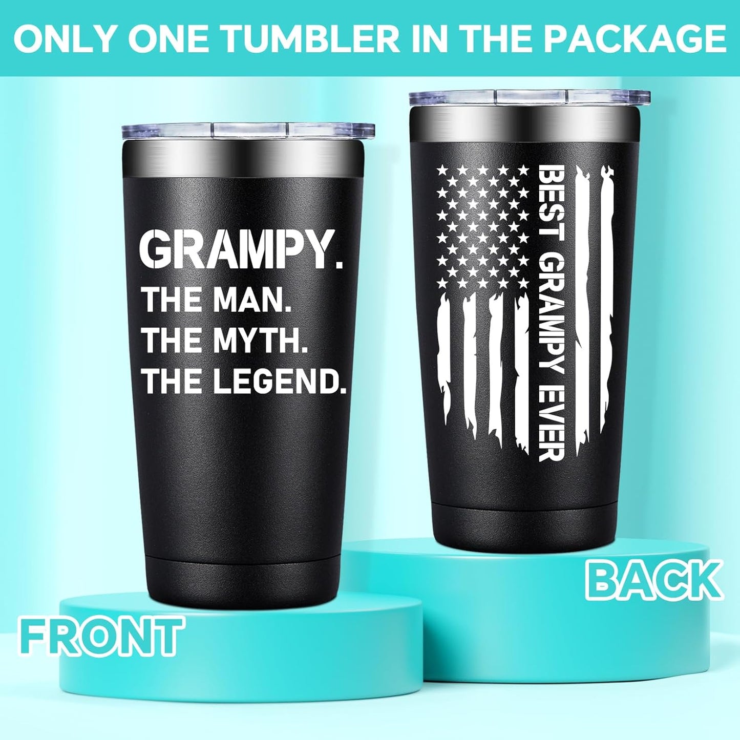 BIRGILT Pawpaw Gifts from Grandkids - Pawpaw Fathers Day Gift - Best Paw Paw Gifts for Grandpa, Grandfather - 20oz Tumbler Cup