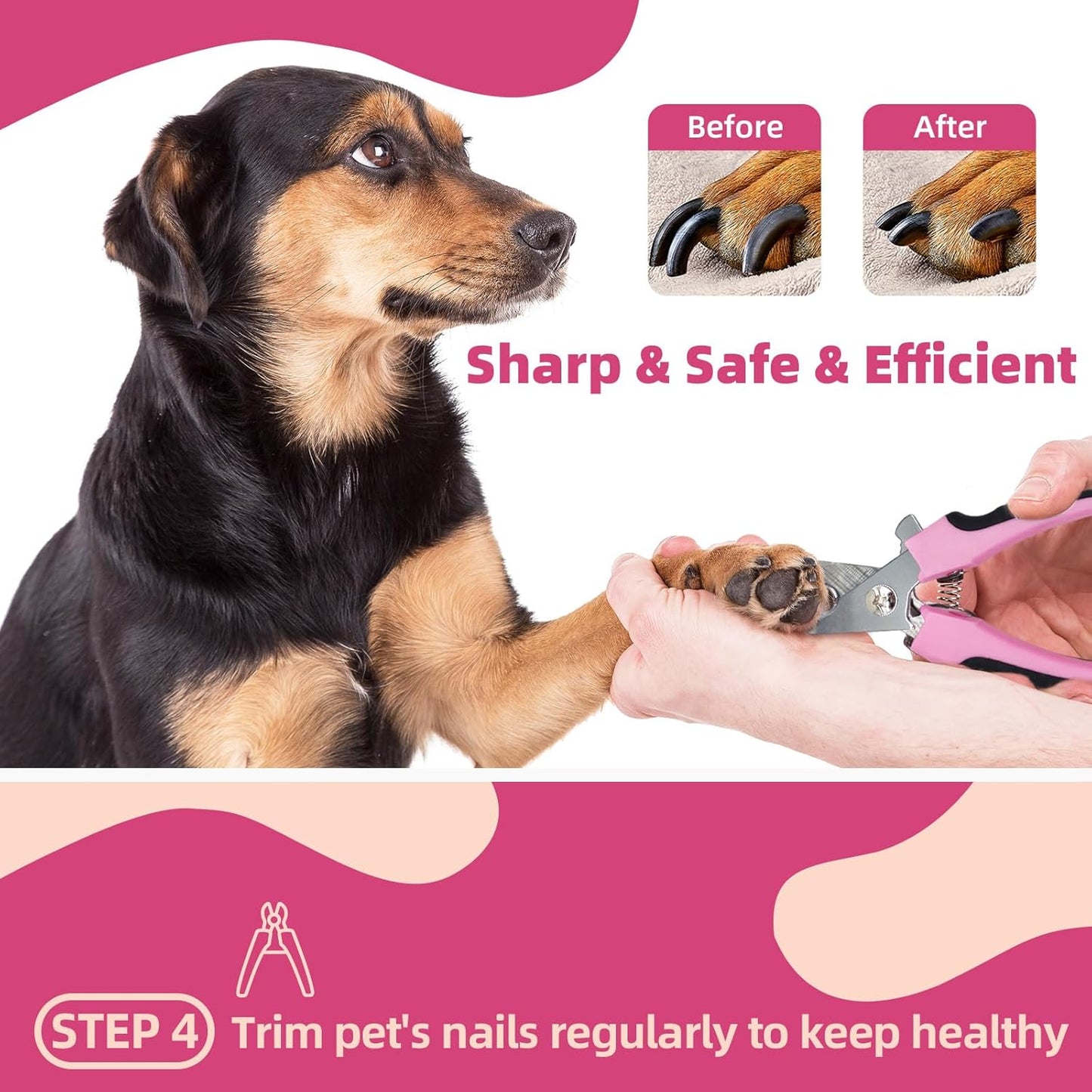 Dog Brush for Shedding,7 PCS Pet Grooming Brush Kit to De-fur & Hair Slicker Deshedding Brushes with Undercoat Rake Comb Bath Brush&Nail Clipper for Grooming Short Long Haired Dogs Cats Blue