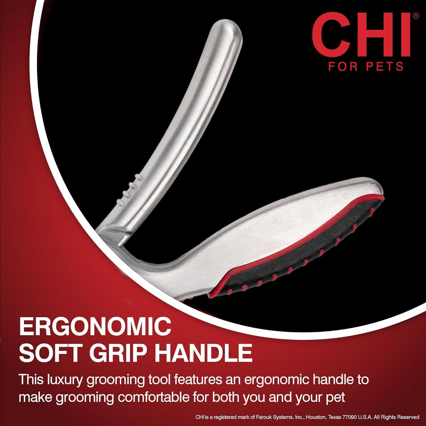 CHI for Dogs Nail Clipper for Large Breeds - Stainless Steel Dog Nail Trimmer with Safety Guard and Non-Slip Ergonomic Handle for Controlled Trimming of Thick Nails, Standard Nail Clipper, Large