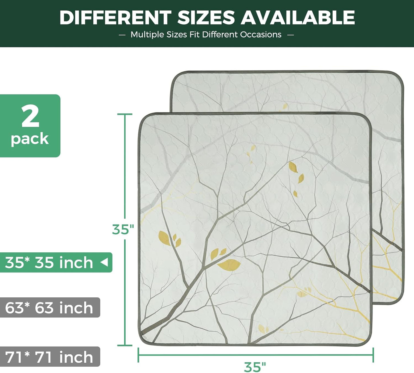 FXW Washable Pee Pads for Dogs, Puppy Pads with Super Absorbent, Specifically Designed for FXW Rollick/Homeplus 24inch 6 Panels Dog Playpen, 39" x 63" Rectangle, Khaki, 1 Pack