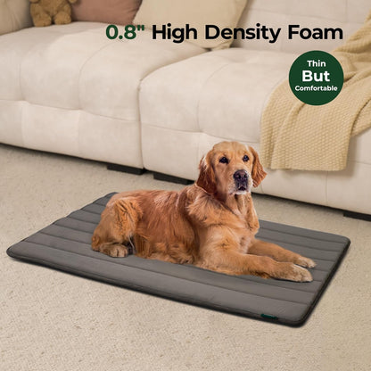 BALANCE Dog Crate Pad, Dog Foam Crate Mat Kennel Pad, Washable Water-Resistant Pet Bed Flat Dogs Cage Mat for Small Dogs