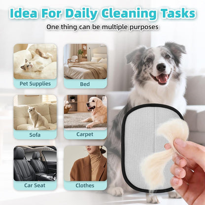 Pet Hair Removal Glove for Dogs & Cats,Resuable Five-Finger Magic Brush,2026 Newly Upgraded Electrostatic Pet Hair Remover Gloves,Pet Hair Remover Tool for Clothes, Bed,Couch, Carpet