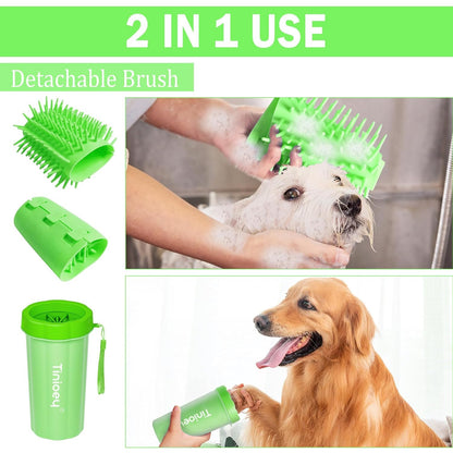 Dog Paw Cleaner for Small Dogs, Dog Paw Washer, Muddy Paw Cleaner, Pet Foot Cleaner, Dog Paw Protector Kit