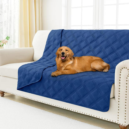 Smiry Waterproof Dog Bed Cover Blanket 30x70, Soft Reversible Pet Blanket, Washable Leakproof Cats Dogs Couch Cover for Sofa, Couch, Furniture, Grey/Dark Grey