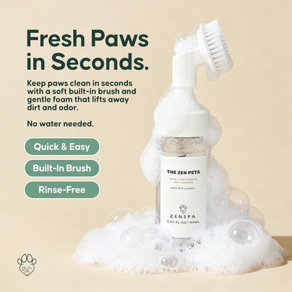 ZenSpa 4-in-1 Dog Spa Kit | Oatmeal Shampoo, Conditioner, Paw Cleaner and Nose Balm | Hypoallergenic Natural Formula for Sensitive Skin | All Breeds and Puppies