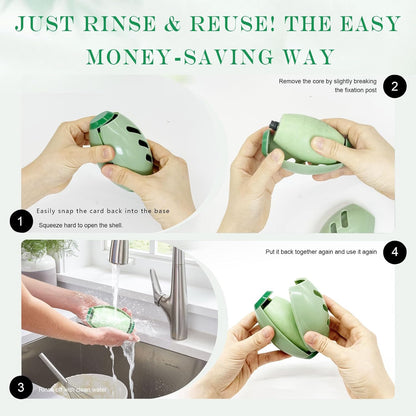 Reusable Washable Gel Lint Roller for Pet Hair, Extra Sticky Lint Remover for Clothes, Furniture, Car Seats, Portable Travel Size, Strong Adhesive, Fabric Safe