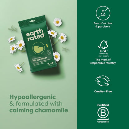 Earth Rated Dog Wipes, Hypoallergenic, Cleaning and Hydrating, for Grooming Paws, Body and Butt, Lavender Scented, 400 Count