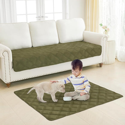 Smiry Waterproof Dog Bed Cover Blanket 30x70, Soft Reversible Pet Blanket, Washable Leakproof Cats Dogs Couch Cover for Sofa, Couch, Furniture, Grey/Dark Grey