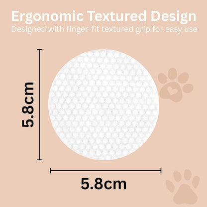 100 Finger Wipes - Pet Dental Wipes for Dogs & Cats - Dog Teeth Cleaning Powder & Toothpaste Alternative - Dog & Cat Teeth Cleaning Wipes - Freshen Breath & Reduce Plaque