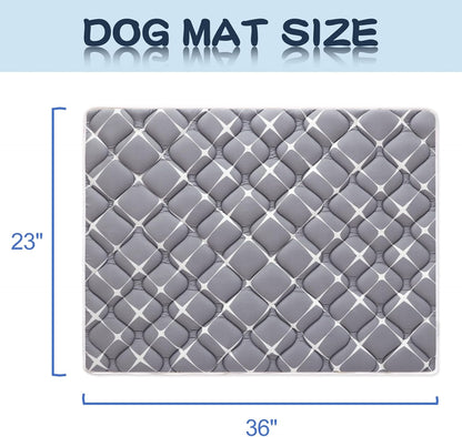 Bubble bear Dog Crate Mat - Ultra Soft, Washable & Anti-Slip Kennel Pad for Small/Medium/Large Dogs, Dark-Hued to Hide Stains (48"x30")