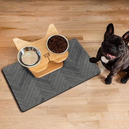 Dog Food Mats for Floors Absorbent, Pet Cat Food Mat - Quick Dry Dog Bowl Mats for Food and Water, Eco-Friendly Pet Supplies