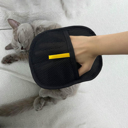 KVZVK 2Pcs Pet Hair Remover Gloves，Reusable Pet Grooming Hair Remover Electrostatic Gloves for Dogs, Cats & Horses Long and Short Hair Fur