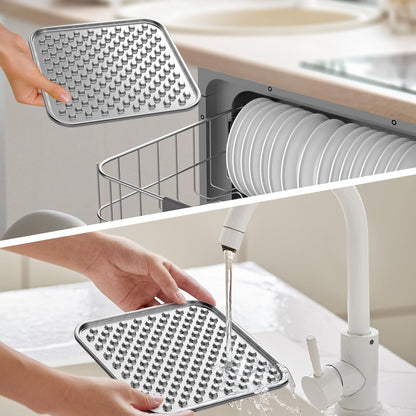 Double Wall Stainless Steel Lick Mat for Dogs & Cats - Chew Proof & Whisker Friendly, Non-Slip Base, for Calm Feeding & Anxiety Relief - Dishwasher Safe Slow Feeder Pad [1Pack]