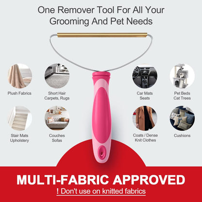 Pet Hair Remover, Dog Cat Hair Remover, Lint Cleaner Pro, Fur Removal Tool, Portable Carpet Scraper, Clothes Fuzz Rollers Hairball Shaver Brush for Carpets, Car Mat, Couch, Pet Bed, Furniture & Rug