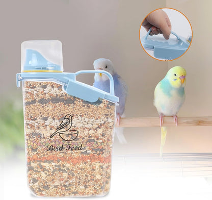 Dog Food Storage Container Airtight Portable Dog Food Container with Handled Lid and Pour Spout,Food Storage for Dog Dry Food Small Pet Food Container with Measuring Cup for Home, Travel,2.8L