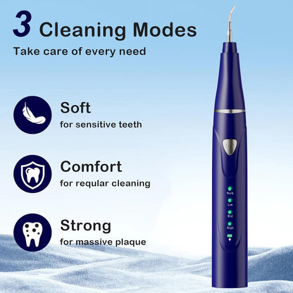 Plaque Remover for Teeth, Pet Ultrasonic Cleaner, Dog Plaque and Tartar Remover with LED Light, Dog Teeth Cleaning Dental Care Kit for Tartar and Stains, Suitable for Dogs and Cats (Black)