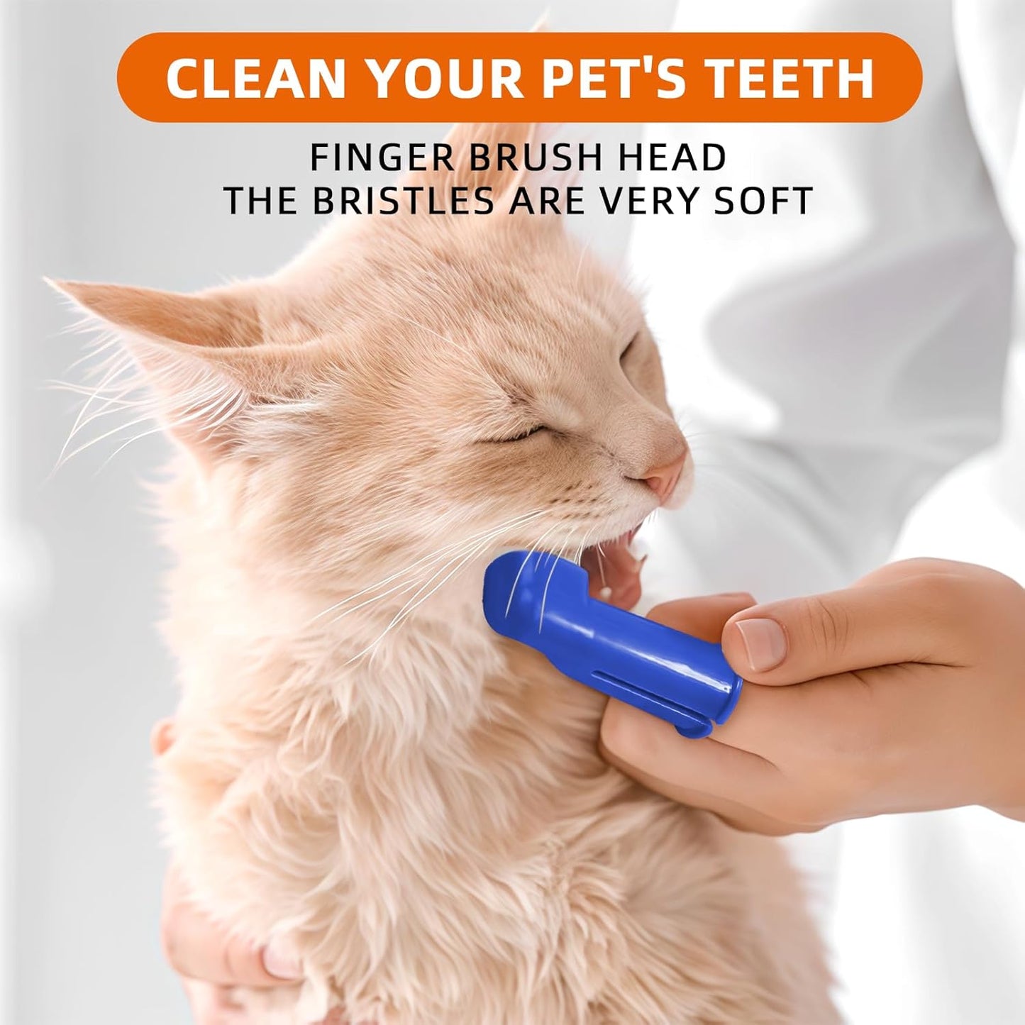 20Pcs Dog Finger Toothbrush with Soft Nylon Bristles Dog Toothbrush Finger Dog Teeth Cleaning Tool Pet Dental Care Toothbrush for Puppies Dogs Kittens Cats
